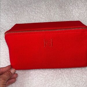 Carolina Herrera Red fabric Cosmetic Case